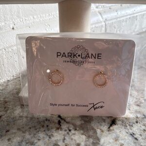 Park Lane Gold and Pink Accent Earrings